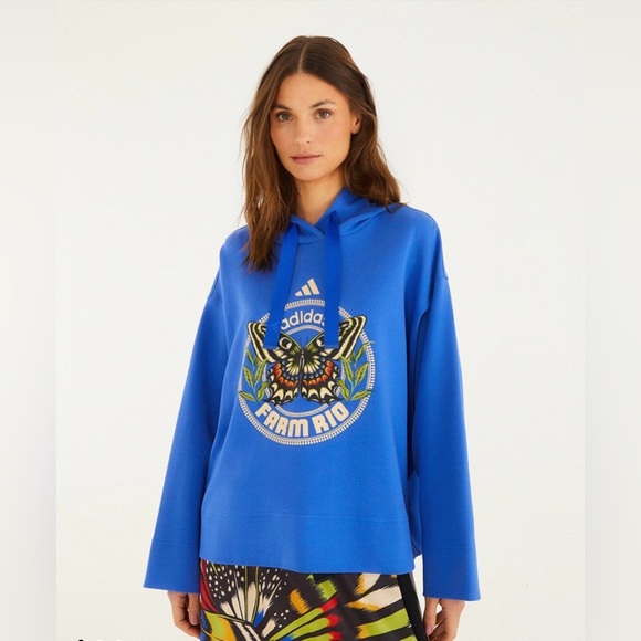 adidas Tops - NWT FARM RIO x ADIDAS “Move Like a Butterfly” Moletom – XS